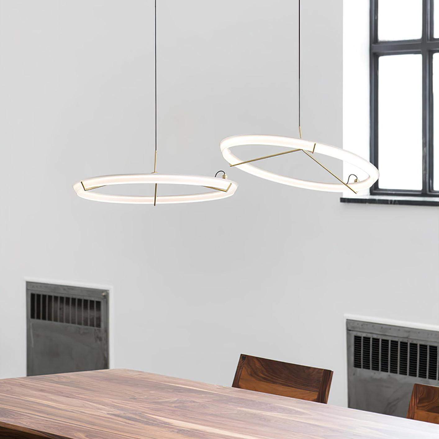 Vielle Lampe Suspendue Circulaire Élégante Moderne Ronde - Neutralighting