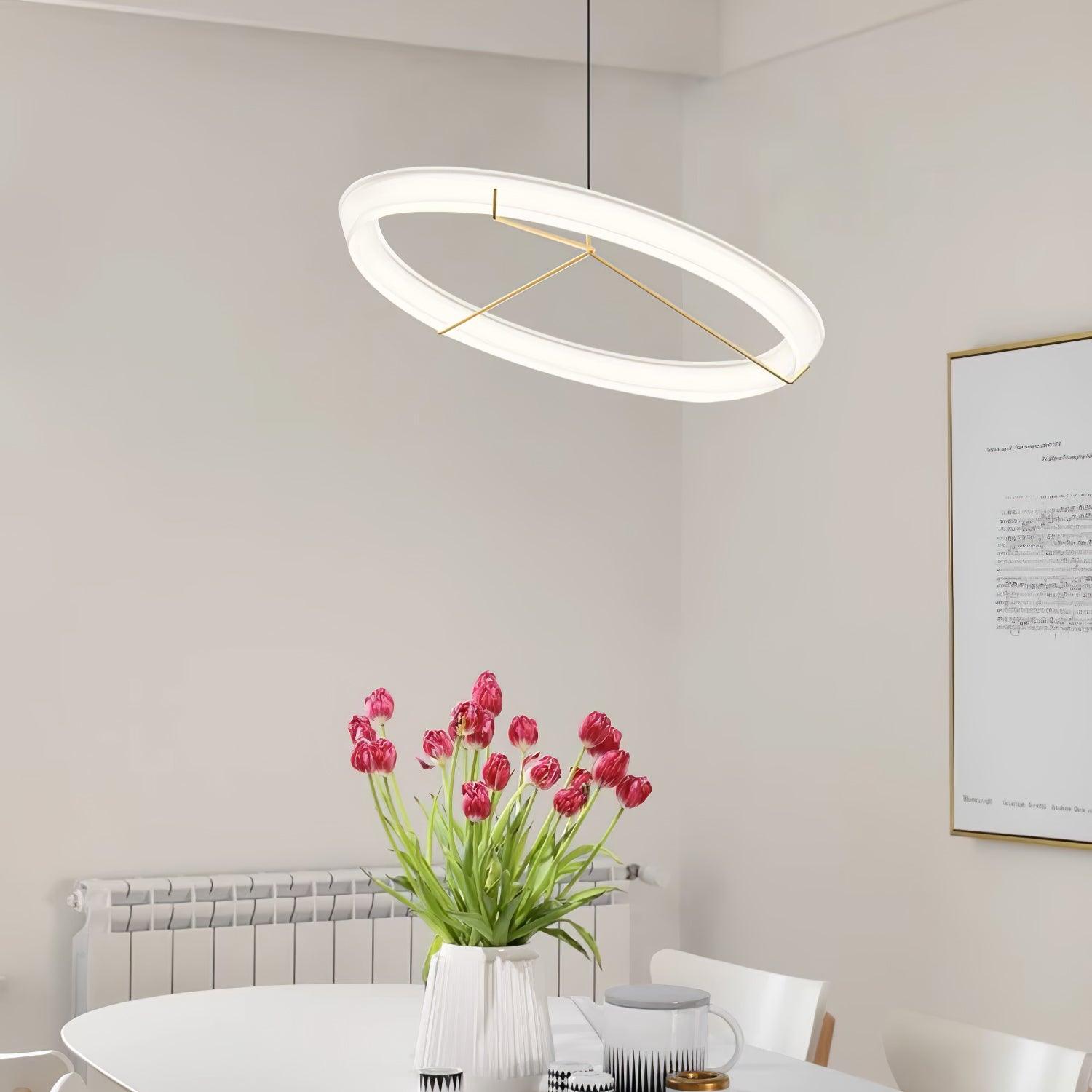 Vielle Lampe Suspendue Circulaire Élégante Moderne Ronde - Neutralighting
