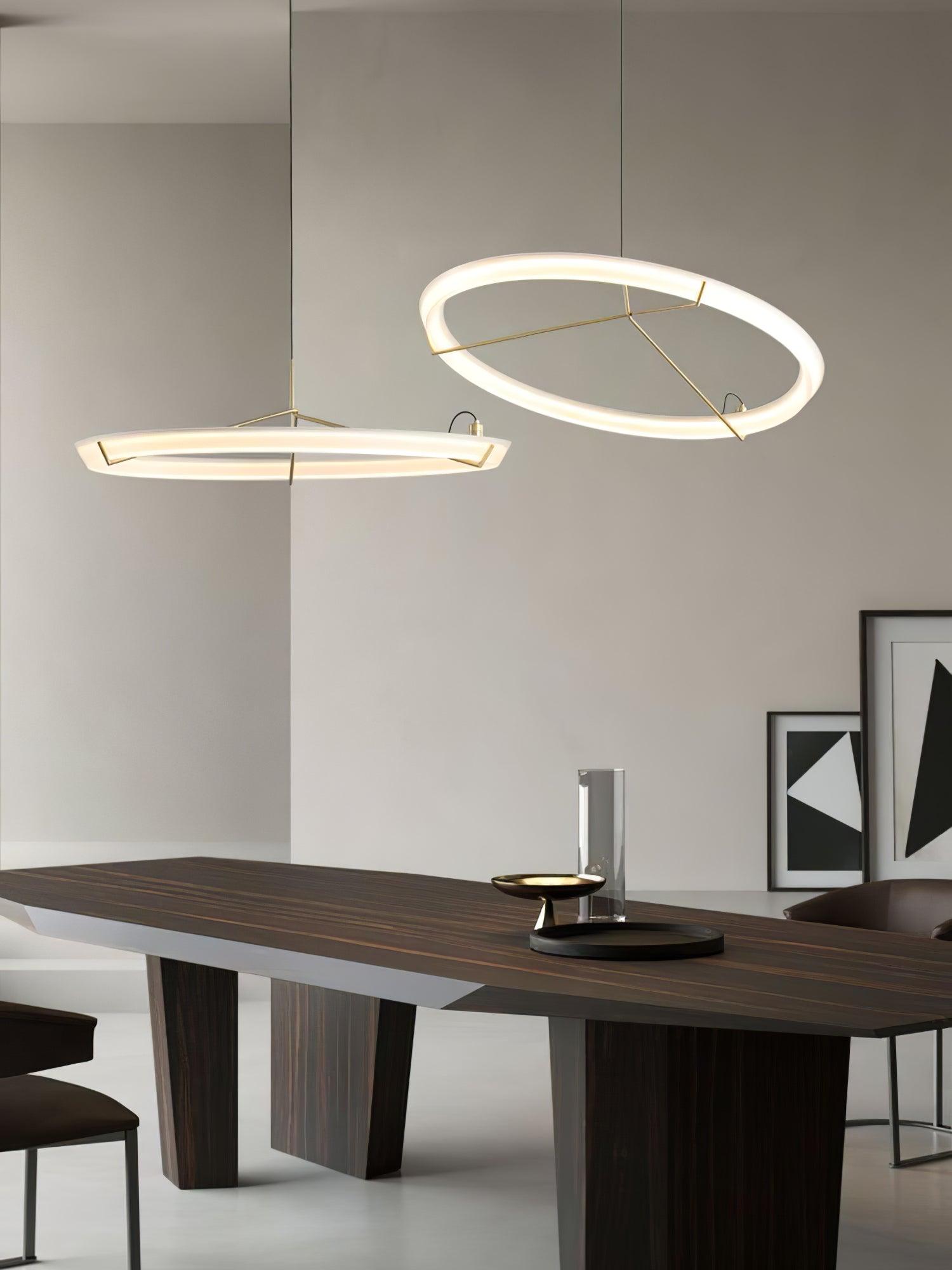 Vielle Lampe Suspendue Circulaire Élégante Moderne Ronde - Neutralighting