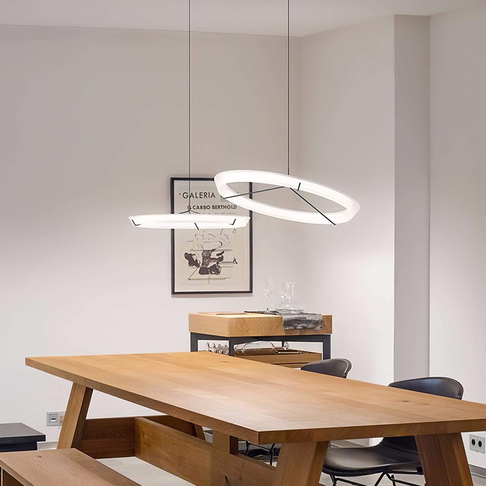 Vielle Lampe Suspendue Circulaire Élégante Moderne Ronde - Neutralighting