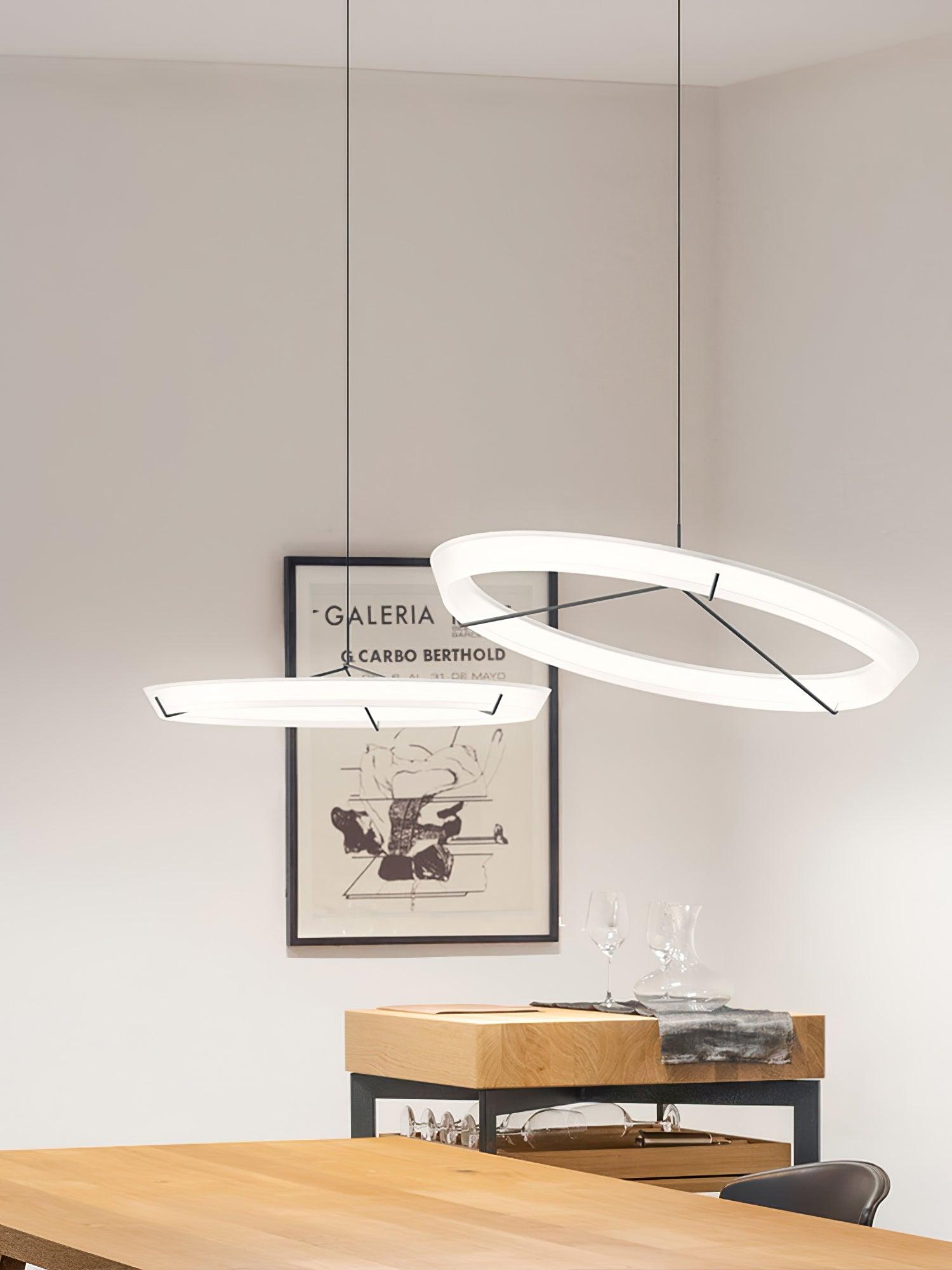 Vielle Lampe Suspendue Circulaire Élégante Moderne Ronde - Neutralighting