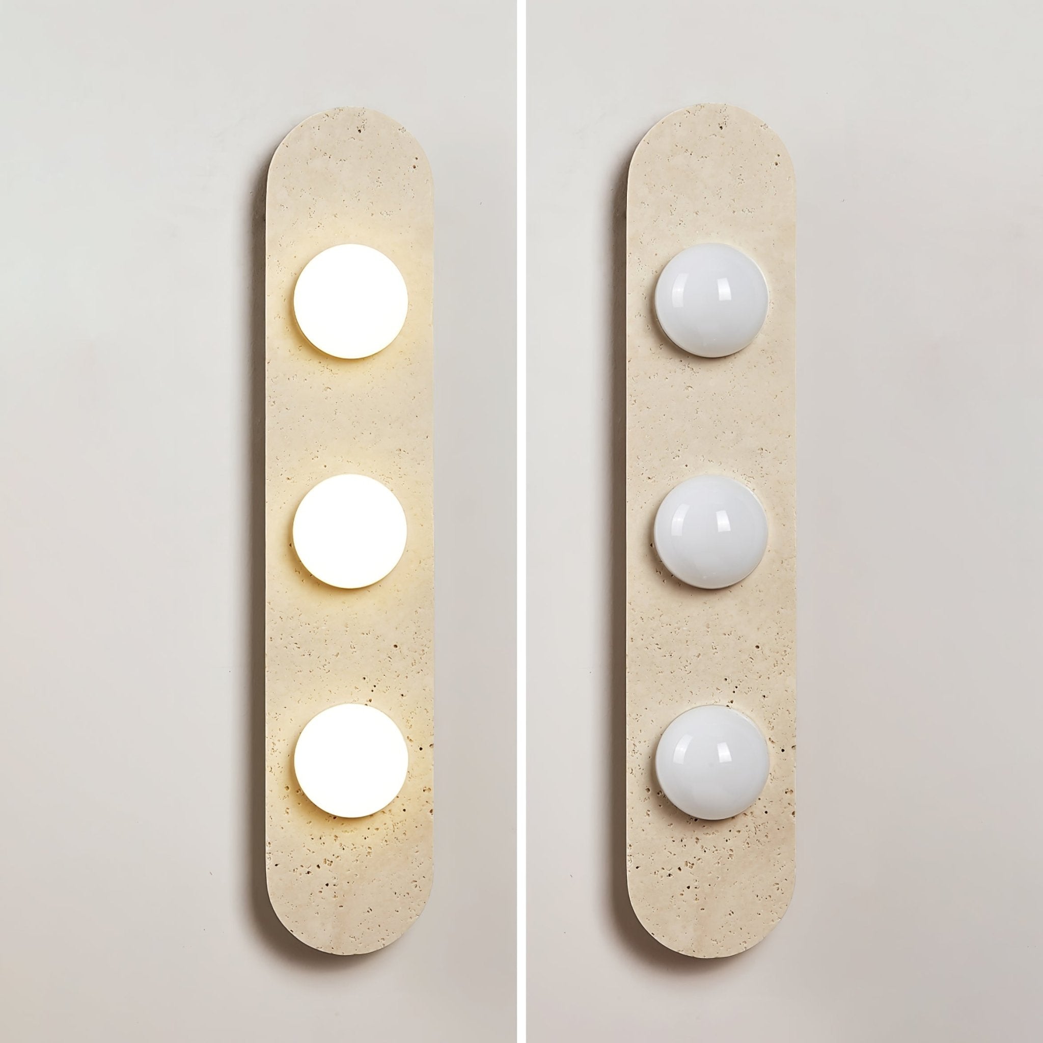 Zasoliel Applique Murale Minimaliste en Travertin - Neutralighting