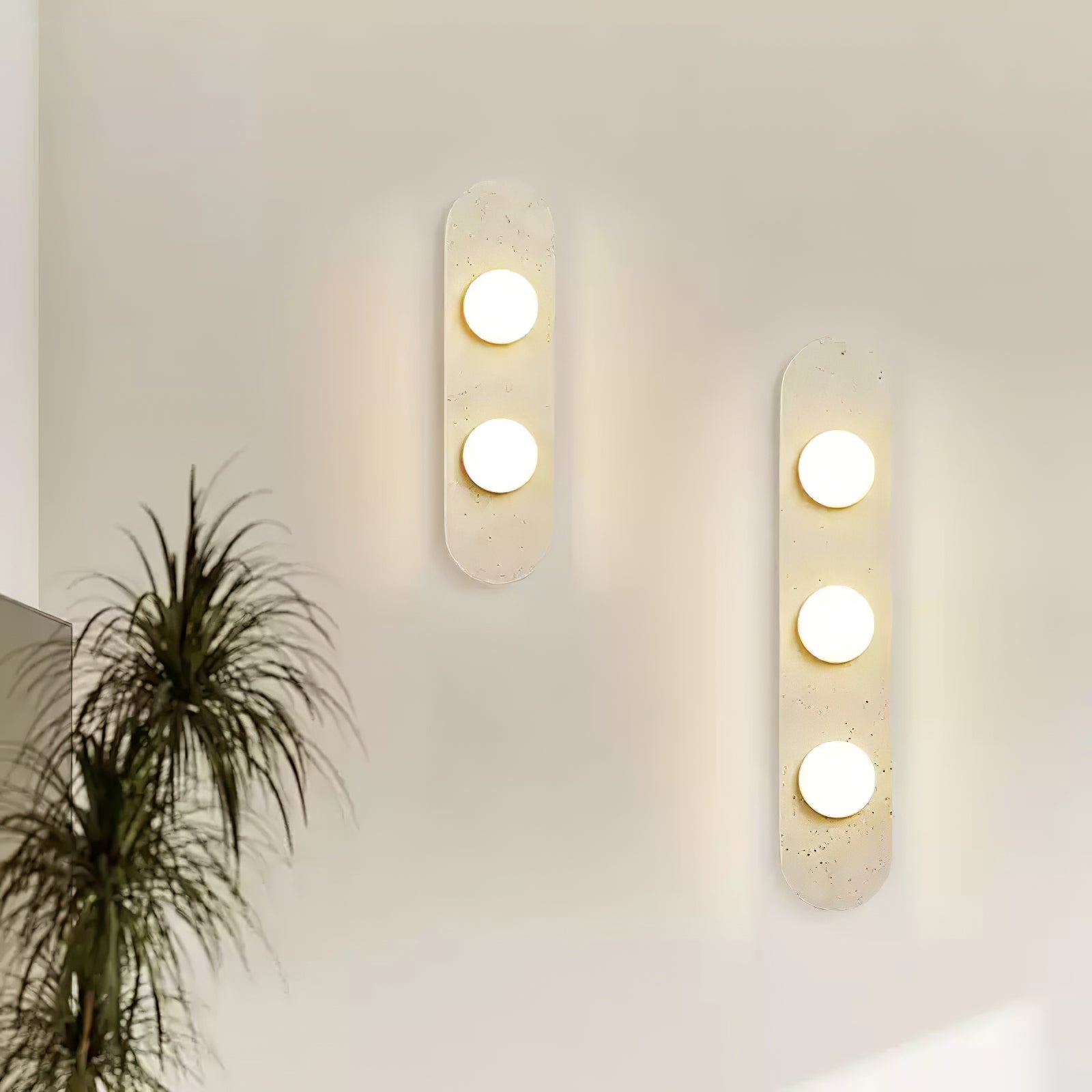 Zasoliel Applique Murale Minimaliste en Travertin - Neutralighting