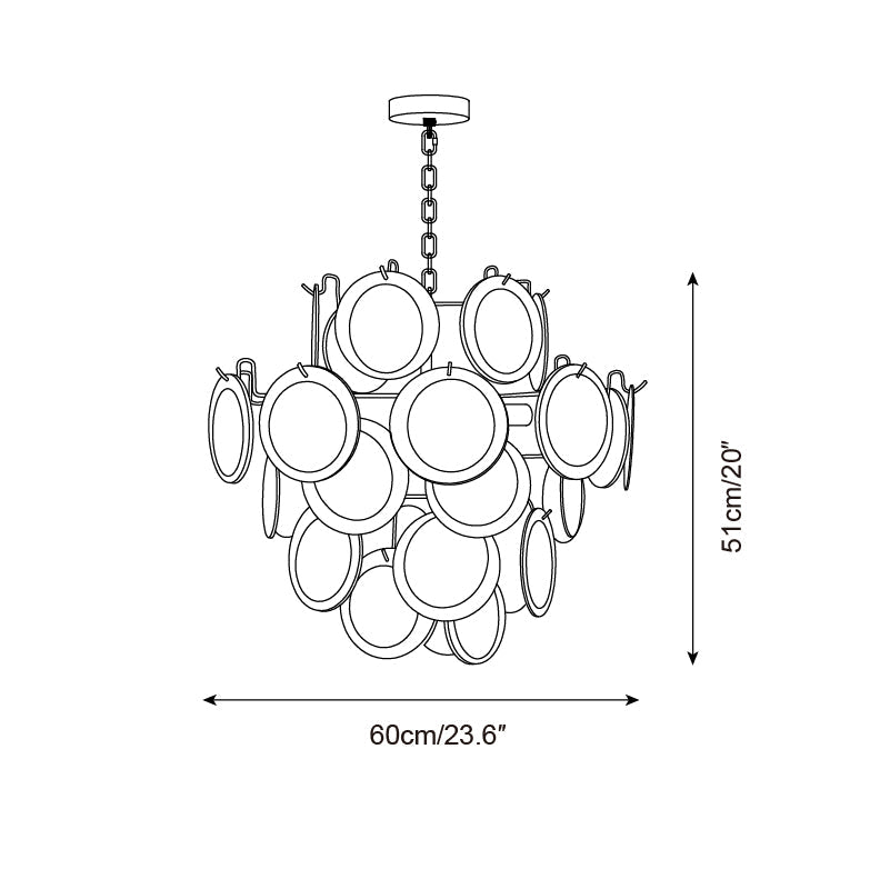 Rovigo Luxury Glass Sphere Chandelier - Neutralighting