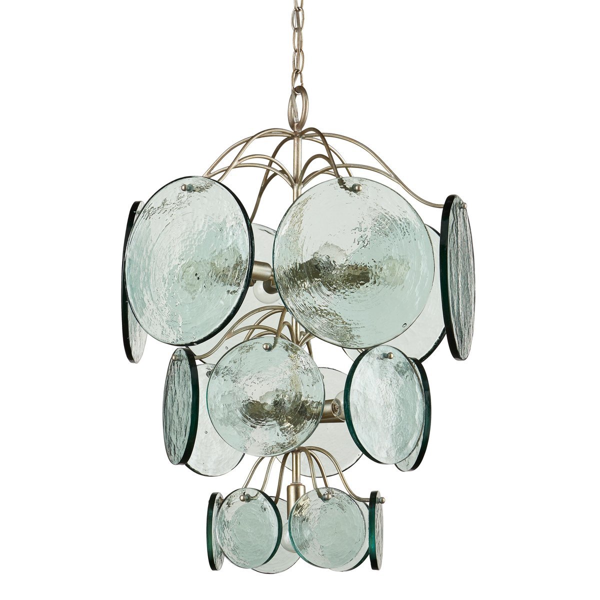 Aurora Chandelier en Verre Disc Moderne - Neutralighting