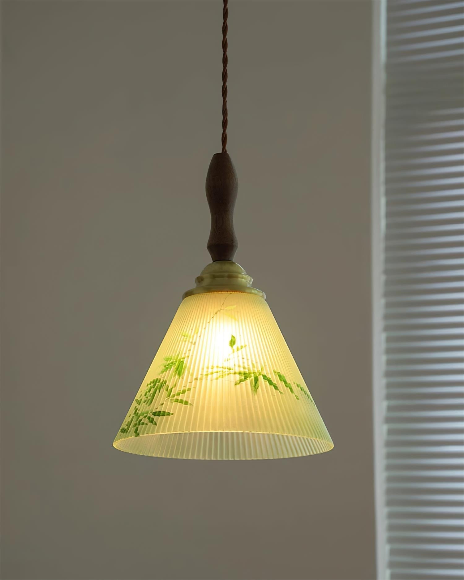 Royale Suspension Conique Botanique Verre - Neutralighting