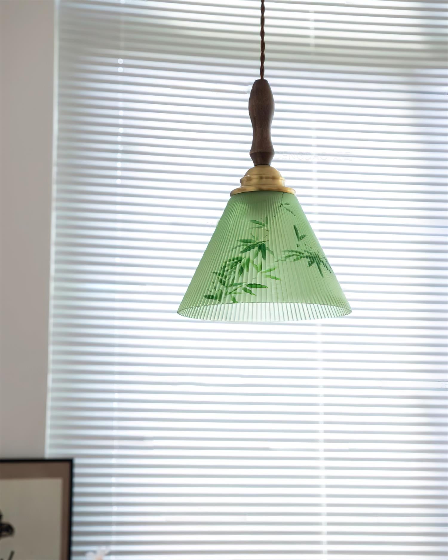Royale Suspension Conique Botanique Verre - Neutralighting