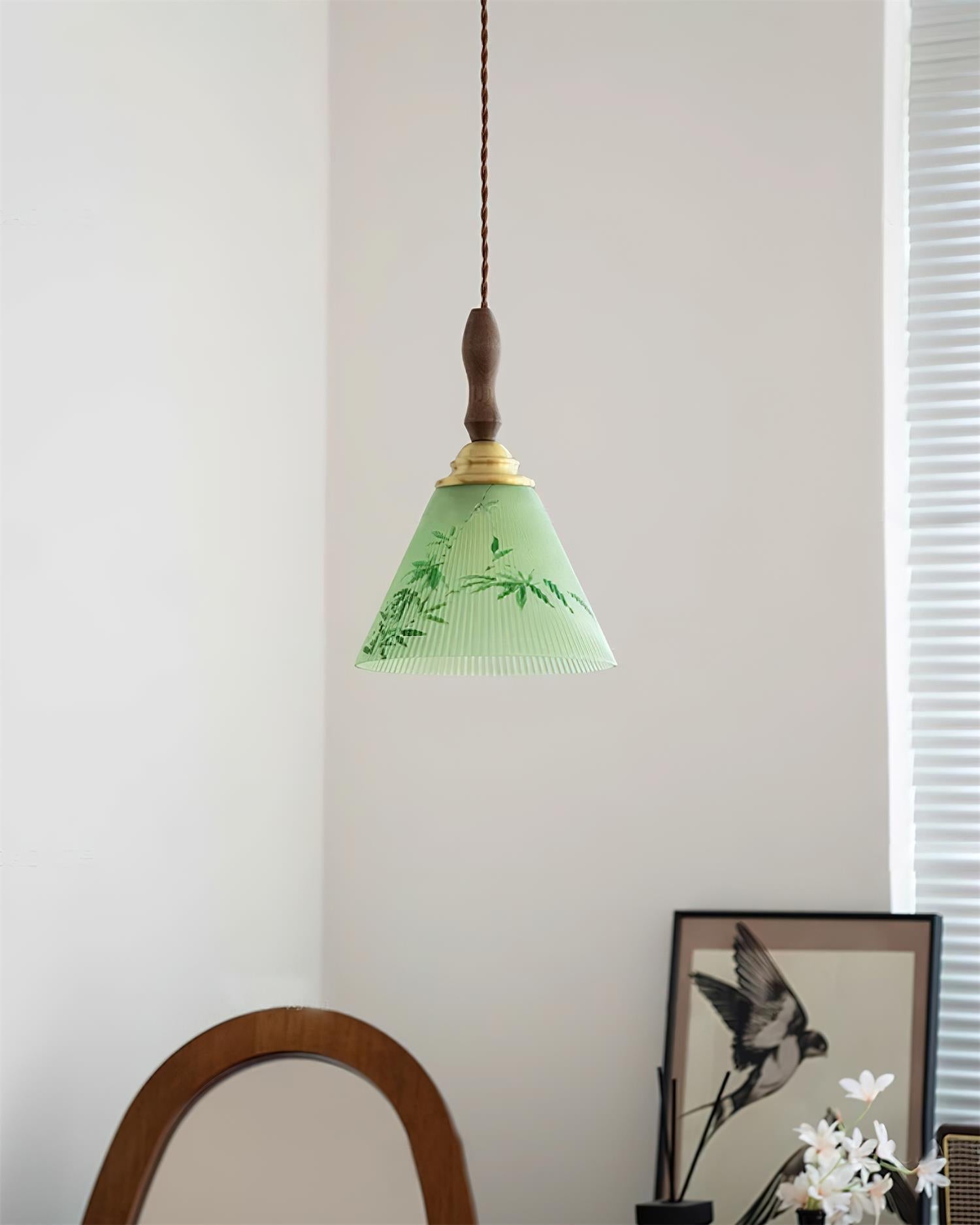 Royale Suspension Conique Botanique Verre - Neutralighting