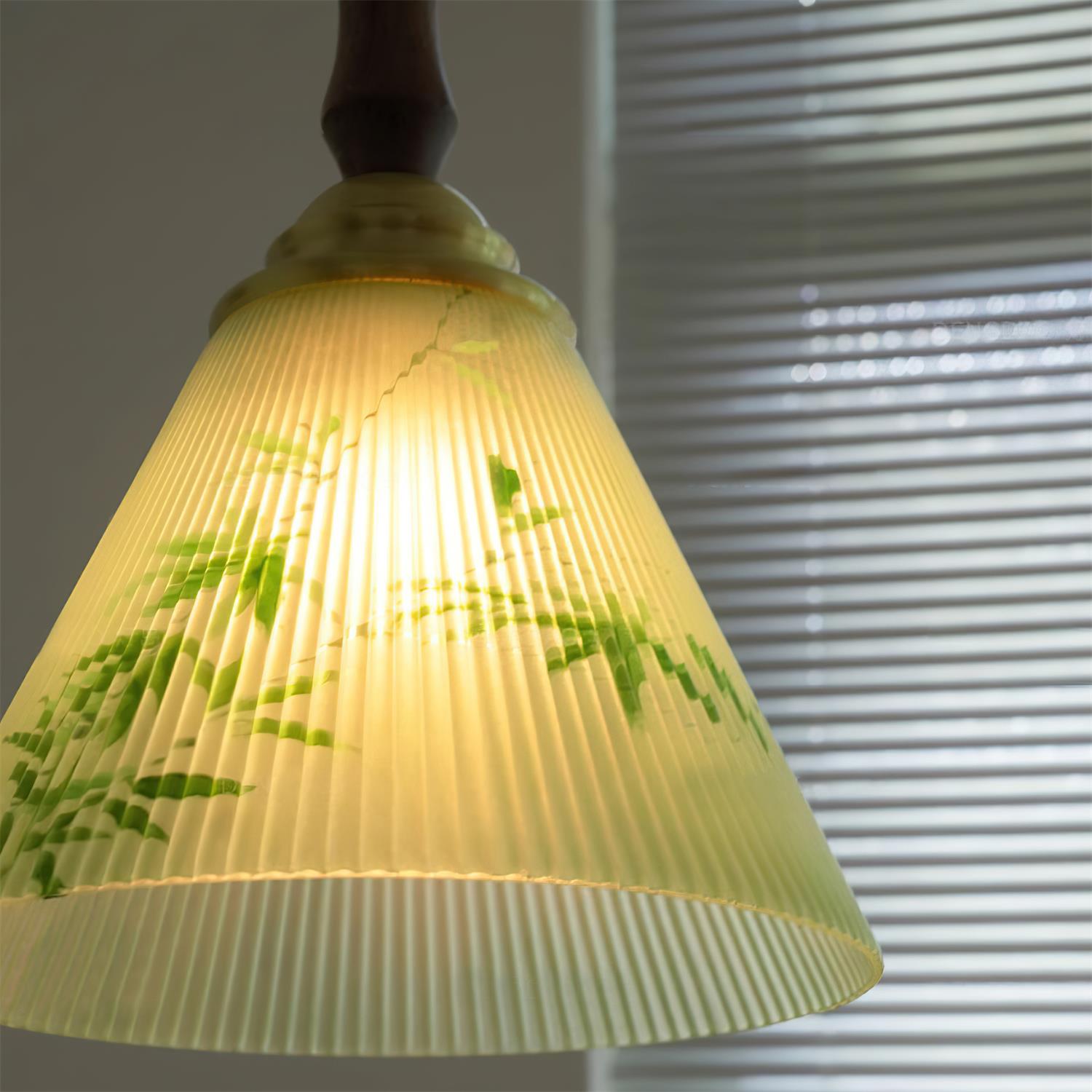 Royale Suspension Conique Botanique Verre - Neutralighting