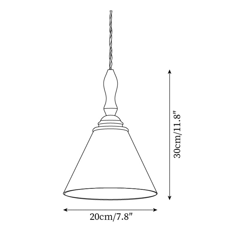 Royale Suspension Conique Botanique Verre - Neutralighting