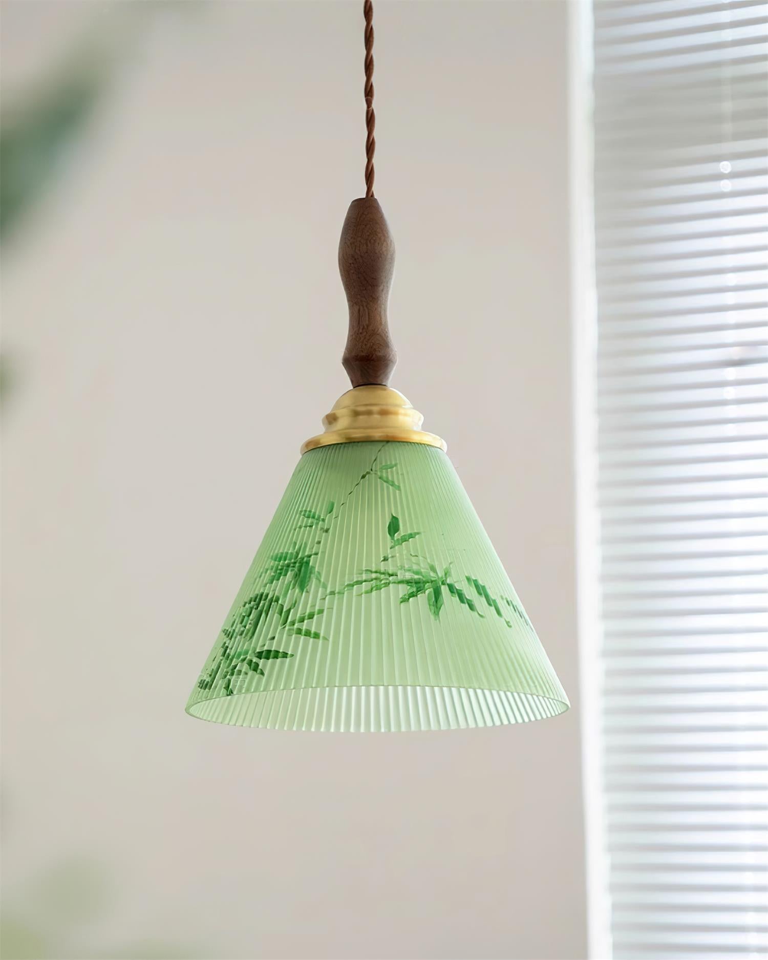 Royale Suspension Conique Botanique Verre - Neutralighting