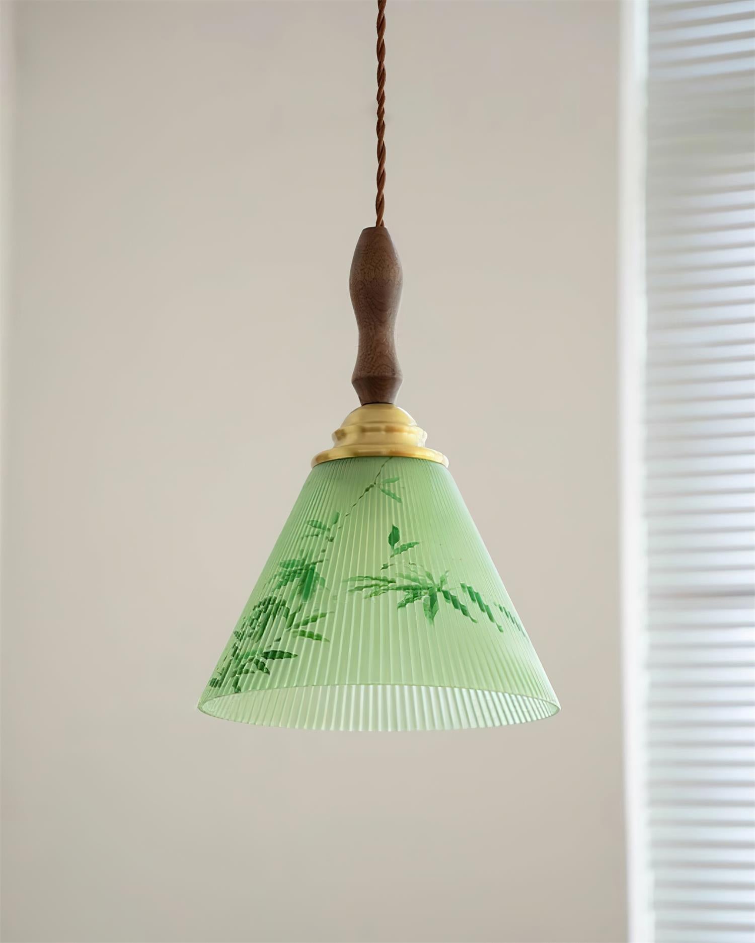 Royale Suspension Conique Botanique Verre - Neutralighting