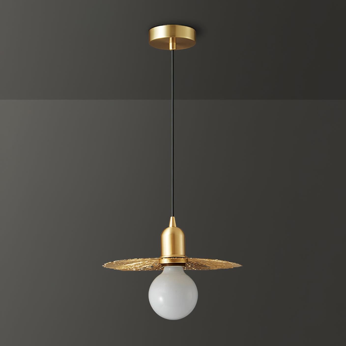 Rozeta Suspension en Laiton Plissé Moderne - Neutralighting