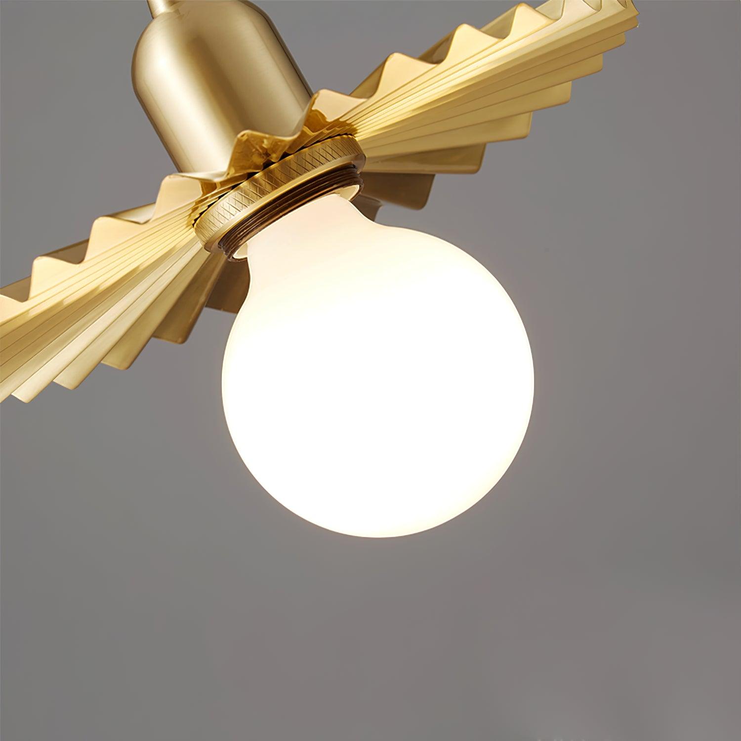 Rozeta Suspension en Laiton Plissé Moderne - Neutralighting