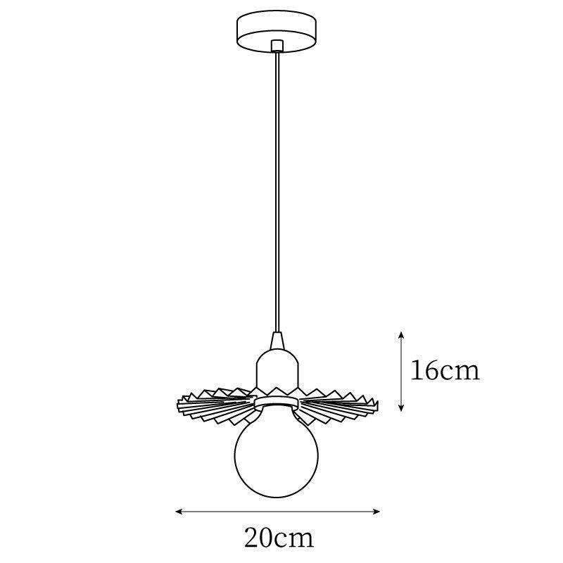 Rozeta Suspension en Laiton Plissé Moderne - Neutralighting