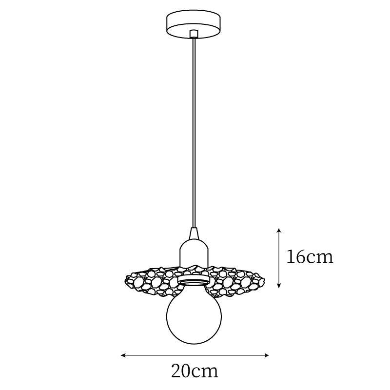 Rozeta Suspension en Laiton Plissé Moderne - Neutralighting
