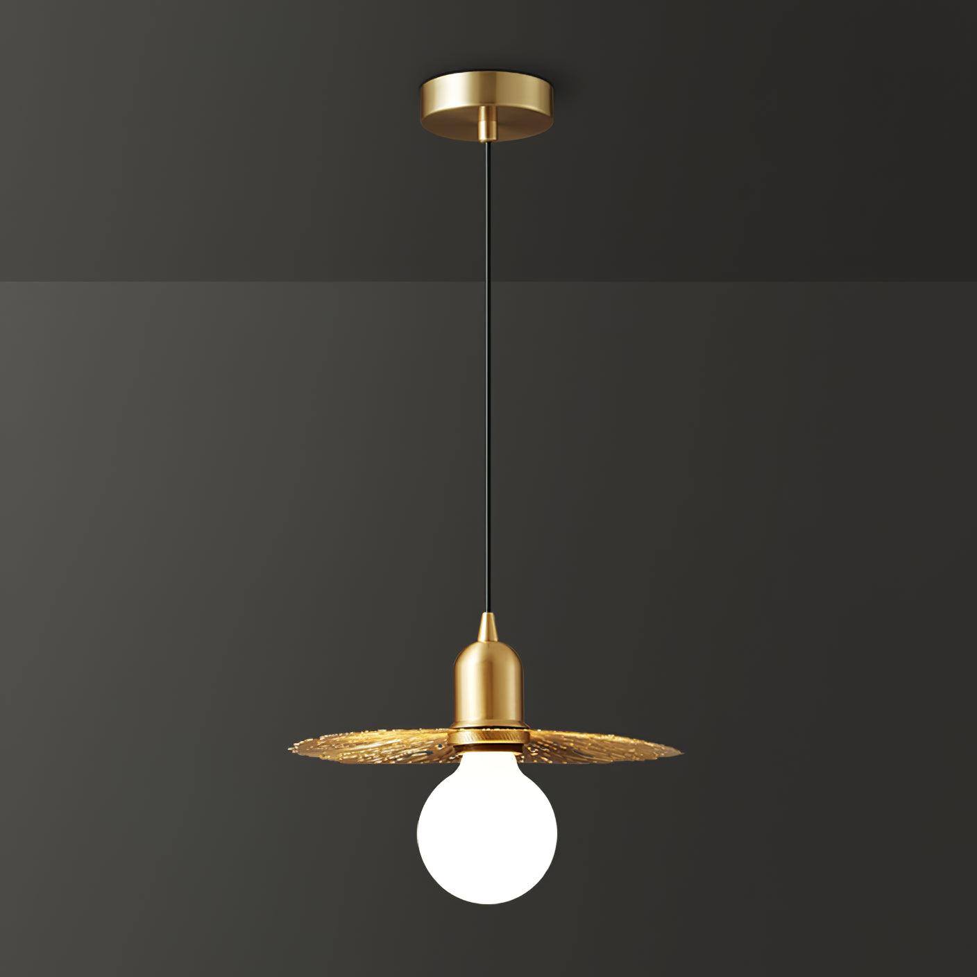 Rozeta Suspension en Laiton Plissé Moderne - Neutralighting