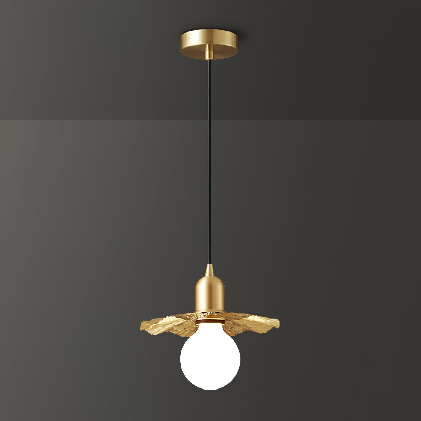 Rozeta Suspension en Laiton Plissé Moderne - Neutralighting