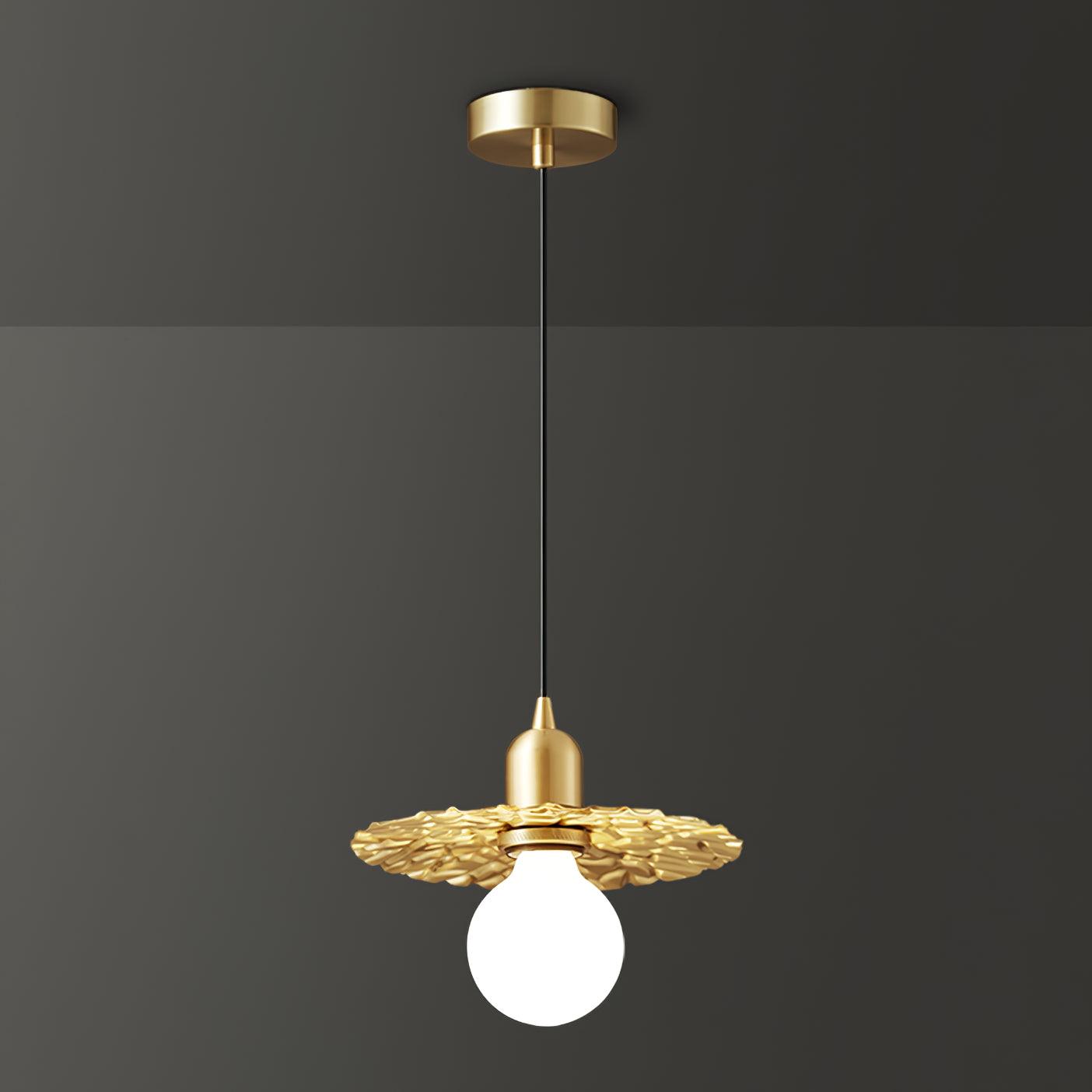 Rozeta Suspension en Laiton Plissé Moderne - Neutralighting