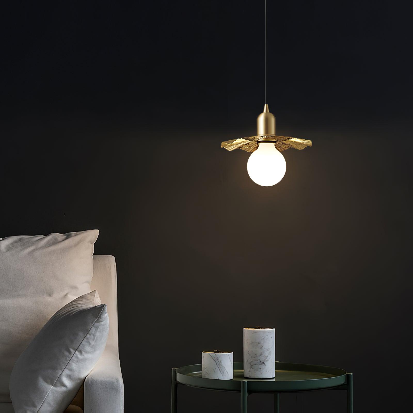 Rozeta Suspension en Laiton Plissé Moderne - Neutralighting