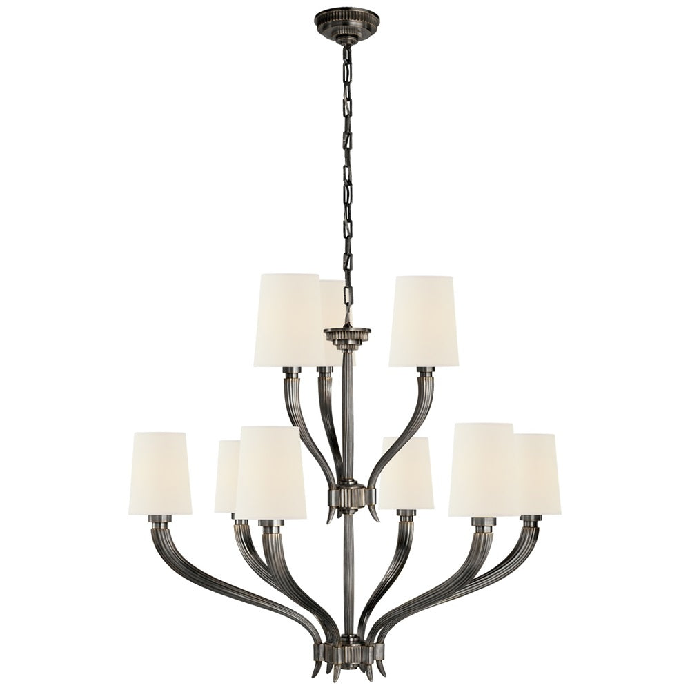 Olnoran Lustre Industriel Vintage Canne de Rivière Tissu - Neutralighting