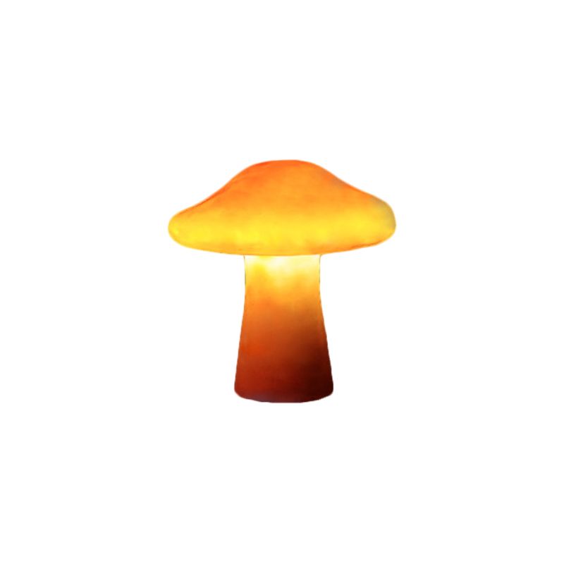 Ray Lampe Extérieure au sol Champignon Moderne, Résine, Orange, Cour