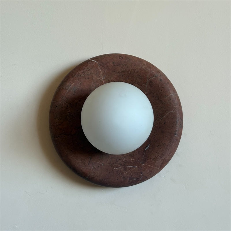 Vomire Applique Murale en Marbre Rouge Nordique Premium - Neutralighting