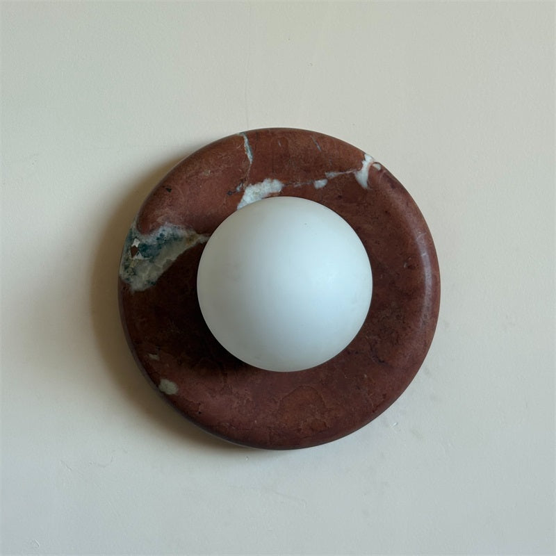 Vomire Applique Murale en Marbre Rouge Nordique Premium - Neutralighting