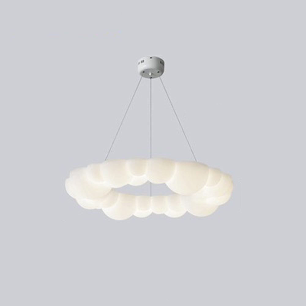 Arisha Plafonnier/Suspension Petale Moderne, Metal/Acrylique, Blanc, Salon