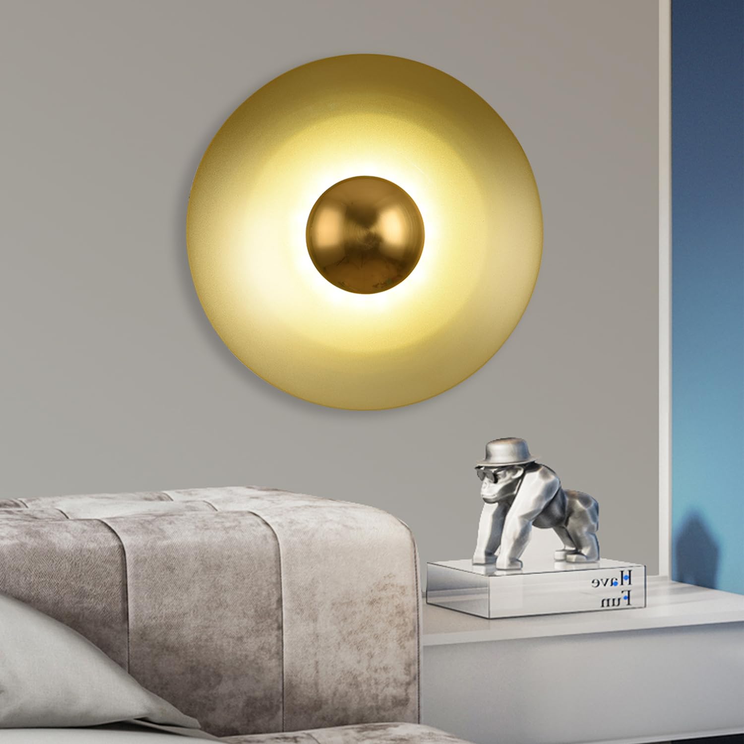Valentina Minimaliste LED Intérieur Applique Murale Métal Hôtel Chambre à Coucher