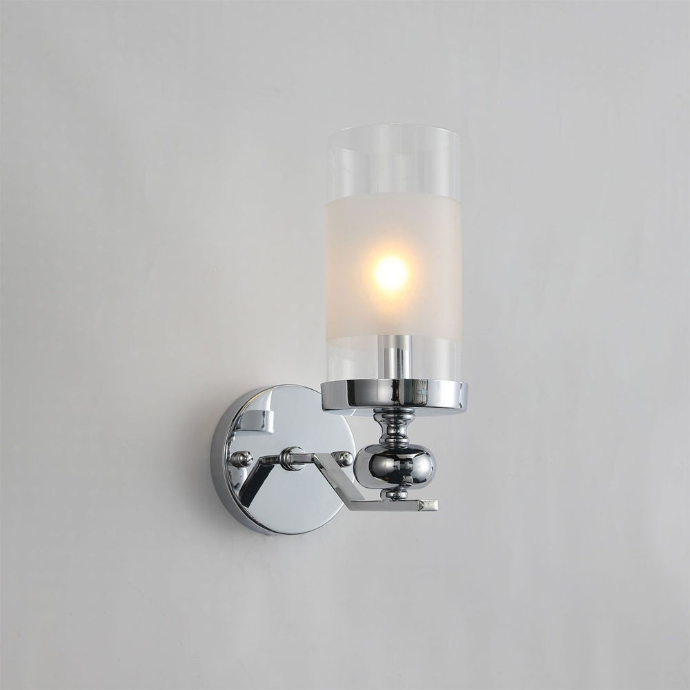 Silva Suspension Cylindre Moderne, Métal/Verre, Chromé, Salon/Salle à Manger - Neutralighting