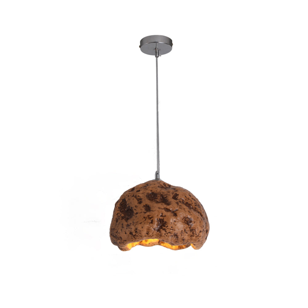 Avi Suspension Irrégulier Naturelle, Résine/Acrylique, Bois/Gris/Laiton, Chambre - Neutralighting