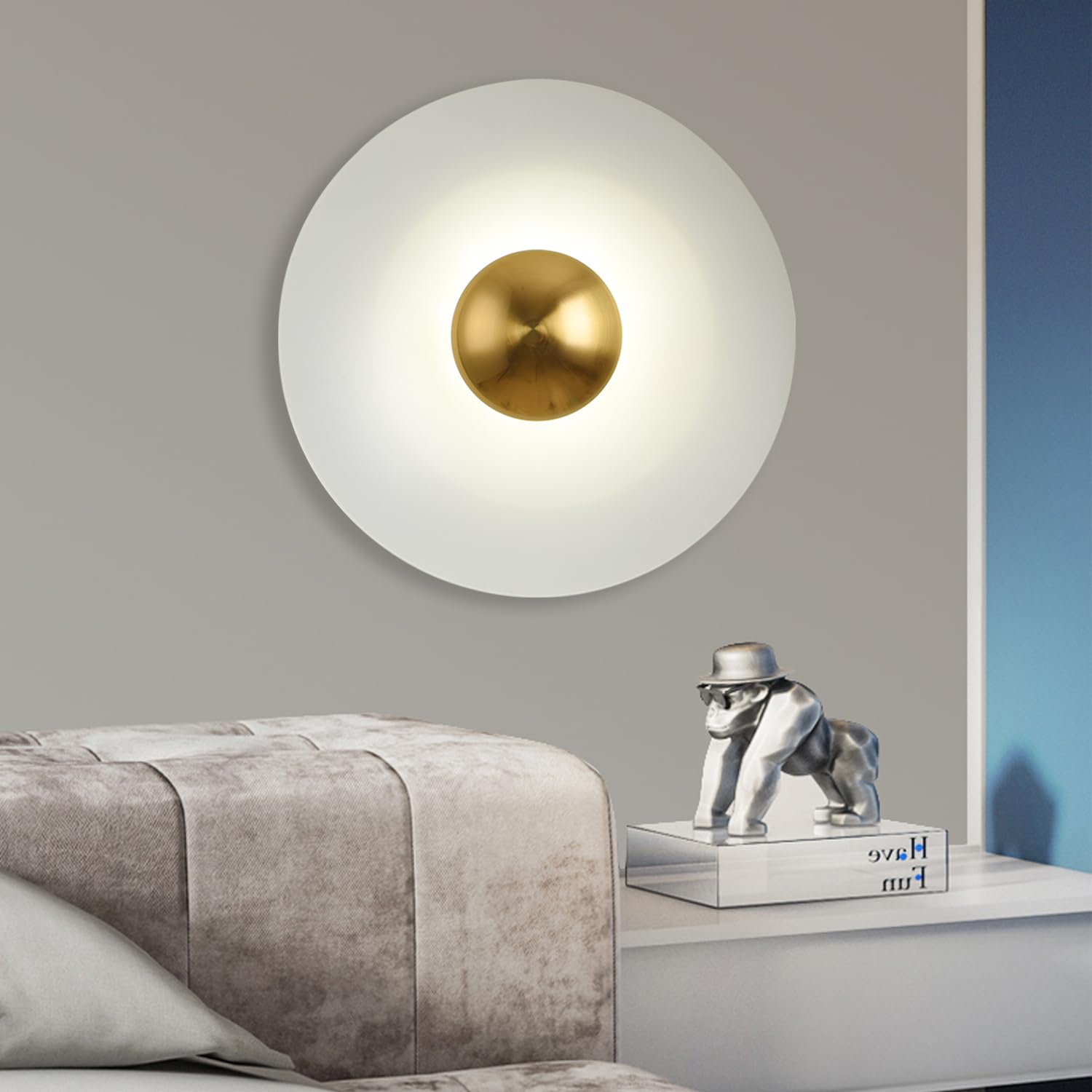 Valentina Minimaliste LED Intérieur Applique Murale Métal Hôtel Chambre à Coucher