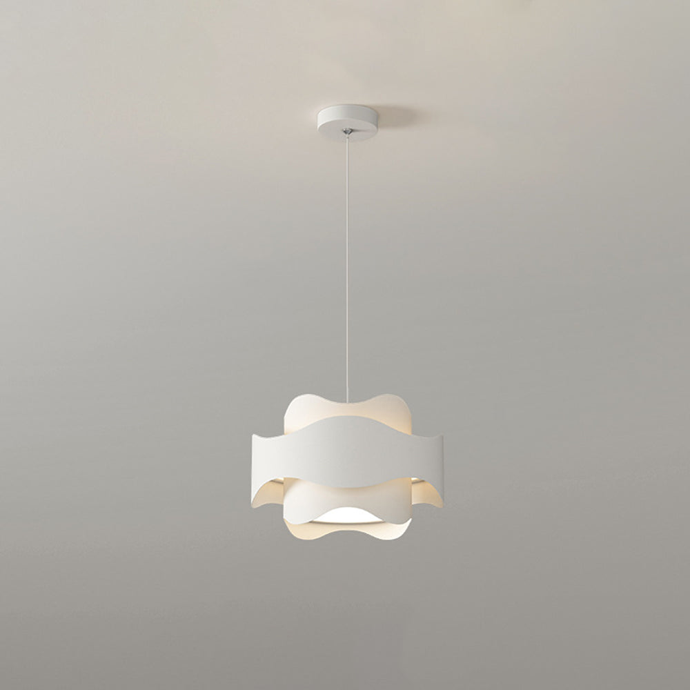 Arisha Suspension Ronde Contemporaine, Métal, Blanc, Chambre à Coucher/Salle à Manger - Neutralighting