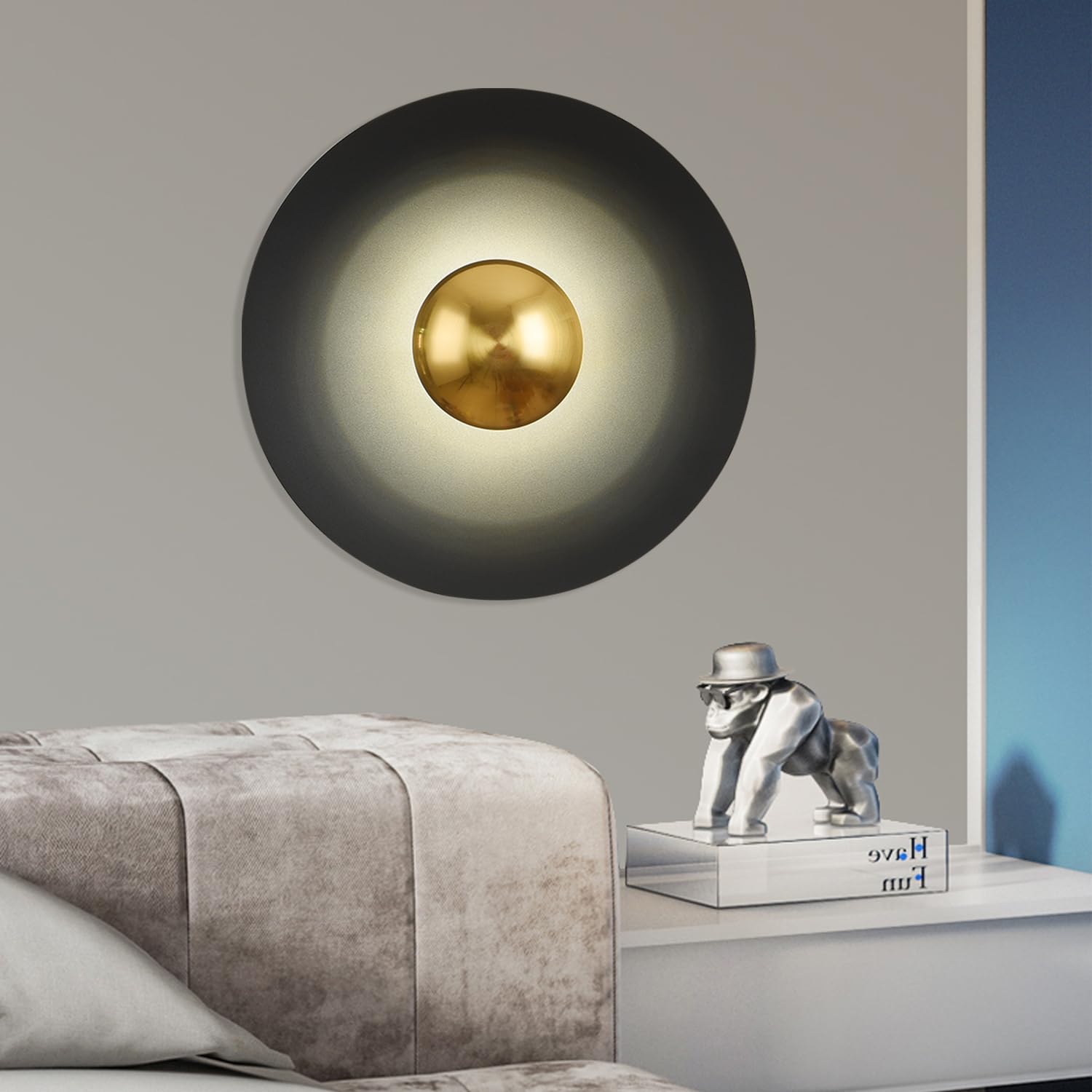 Valentina Minimaliste LED Intérieur Applique Murale Métal Hôtel Chambre à Coucher