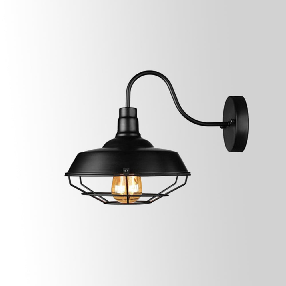 Silva Applique Murale Landerne Vintage, 3 Style, Métal/Verre, Noir, Cour - Neutralighting