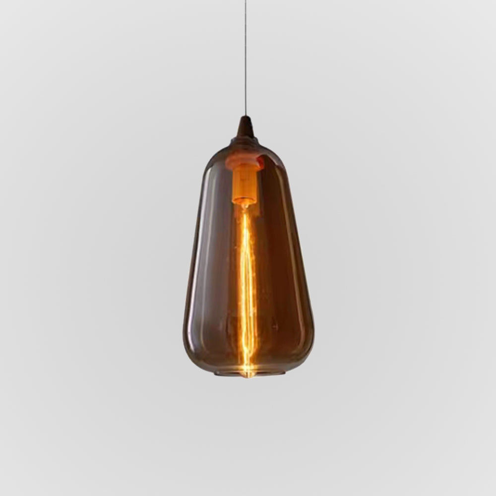 Valentina Luminaires Suspensions Dôme Moderne Métal/Verre Ambre Salon/Chambre à Coucher - Neutralighting
