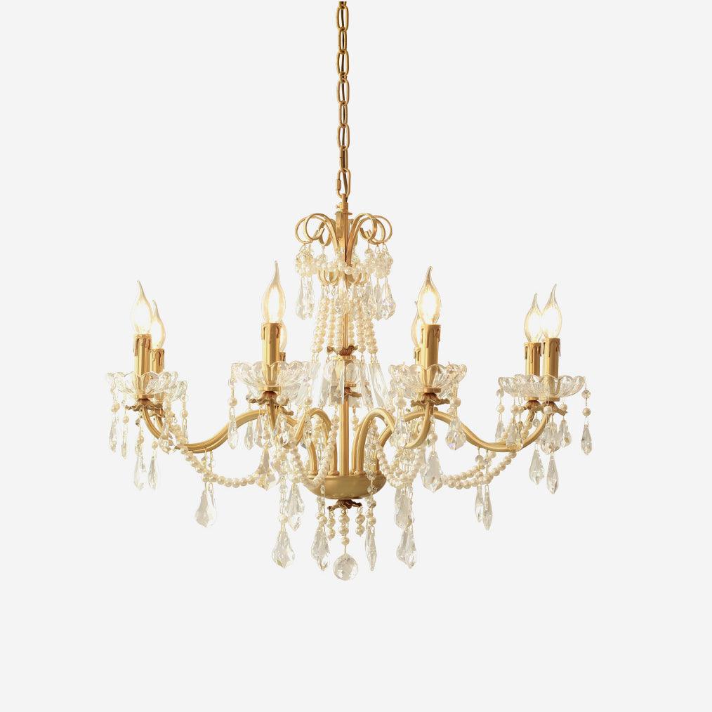 Lustre Chandelier en Cristal Perles Suspendues - Neutralighting
