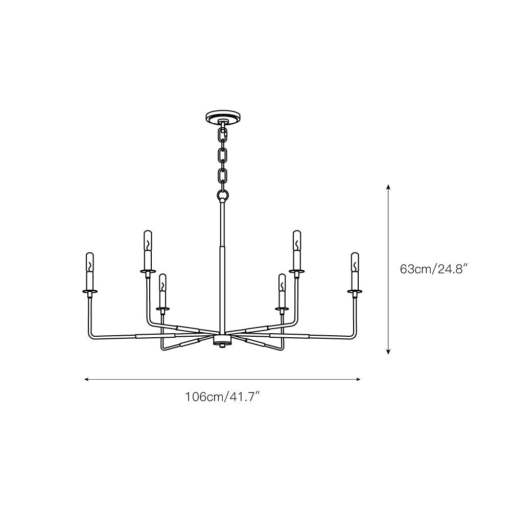 Blikuvyi Chandelier Métallique Industriel Moderne Minimaliste - Neutralighting
