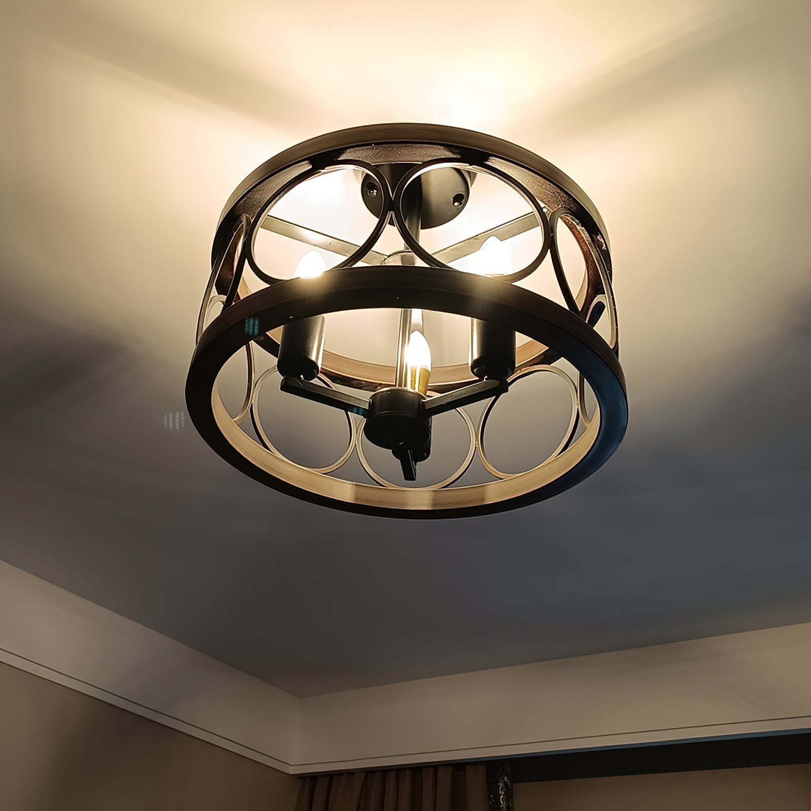 Arthaen Lampe de Plafond Métallique Industrielle Vintage - Neutralighting