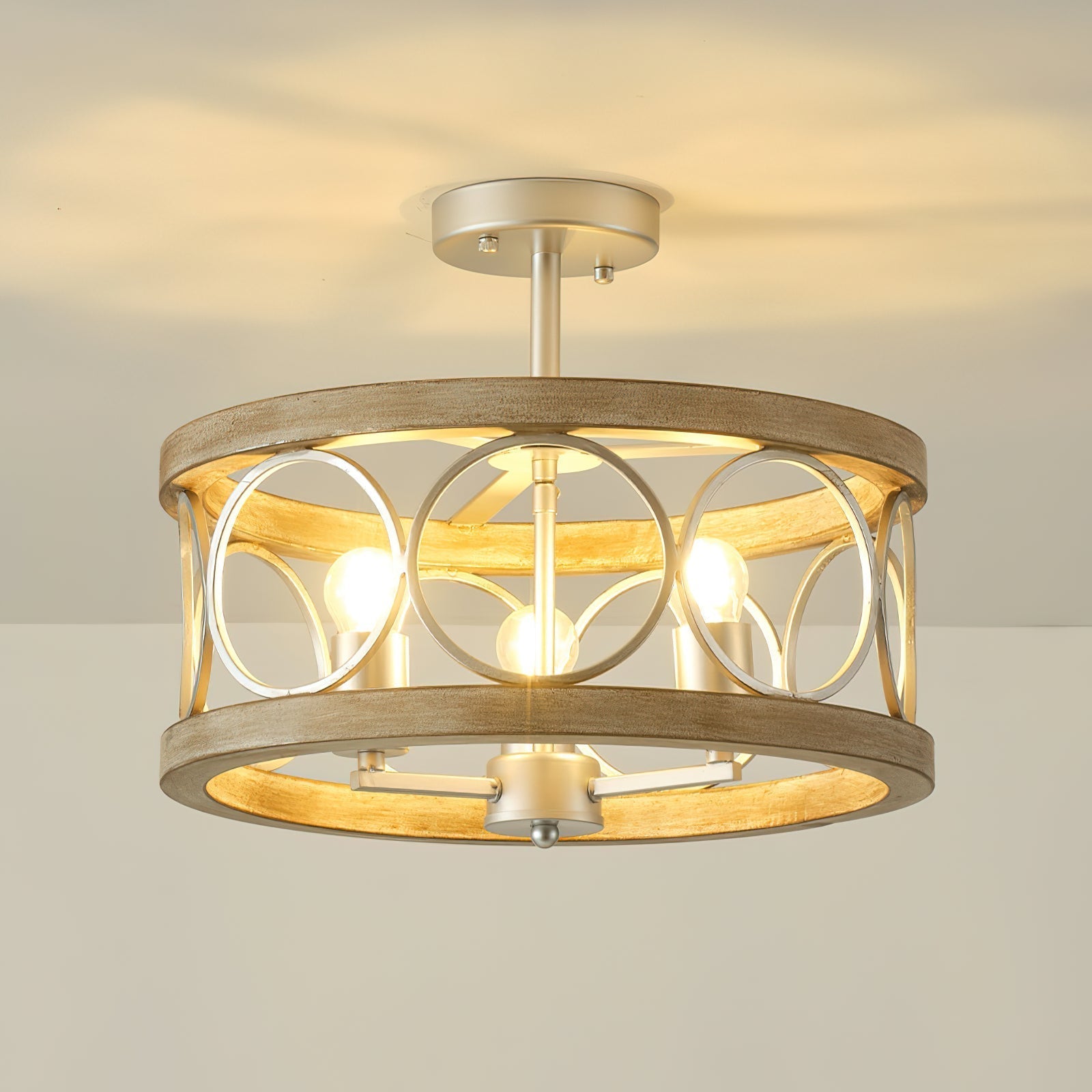 Arthaen Lampe de Plafond Métallique Industrielle Vintage - Neutralighting