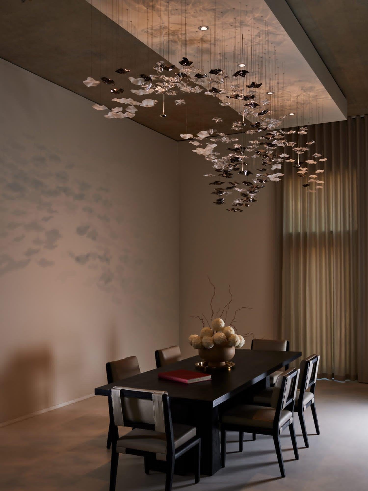 Vecarisra Suspension Lampes Art Verre Tidal Luxe - Neutralighting