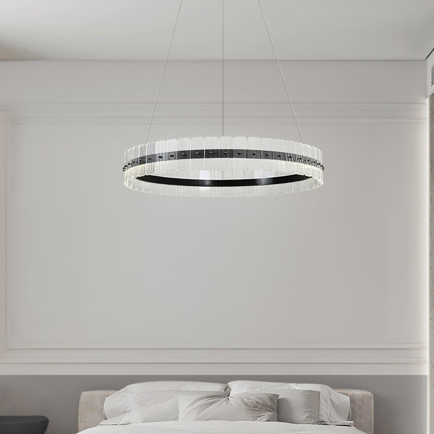 Lustra Chandelier Saturno LED avec Blocs Acryliques - Neutralighting