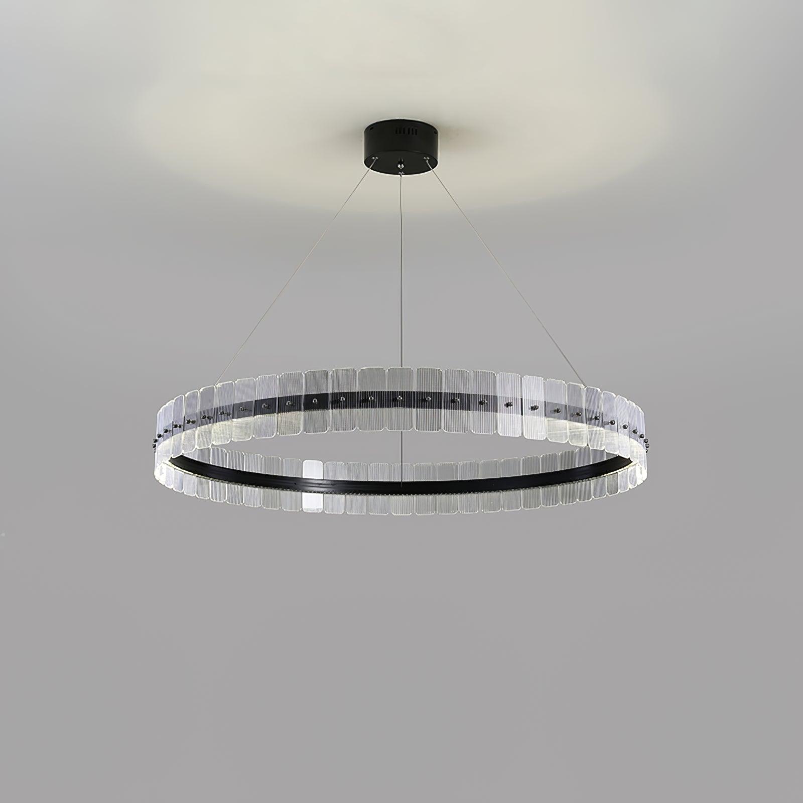 Lustra Chandelier Saturno LED avec Blocs Acryliques - Neutralighting