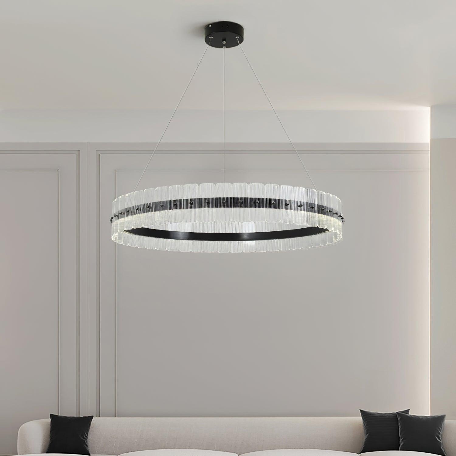 Lustra Chandelier Saturno LED avec Blocs Acryliques - Neutralighting