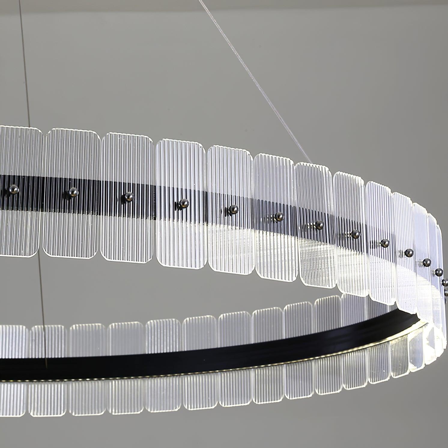 Lustra Chandelier Saturno LED avec Blocs Acryliques - Neutralighting