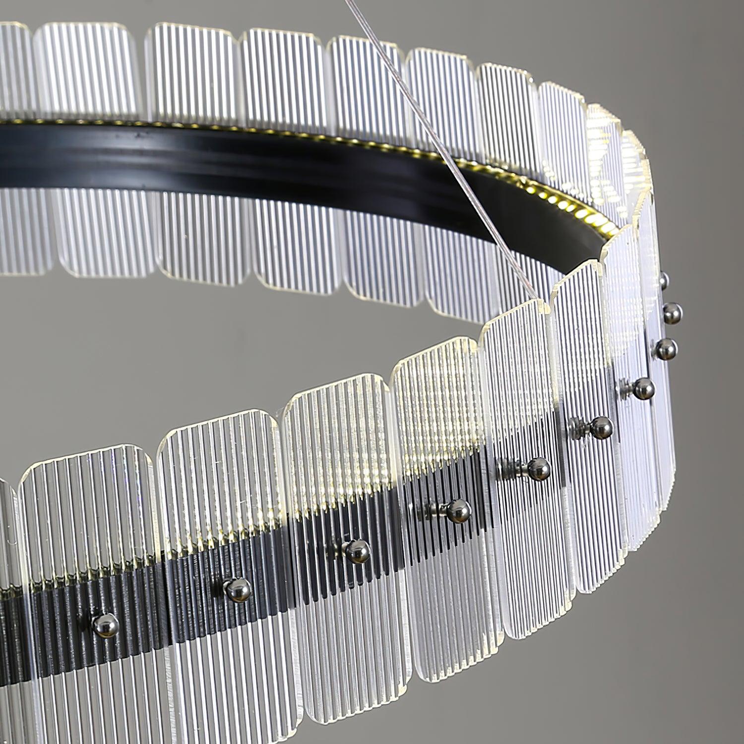 Lustra Chandelier Saturno LED avec Blocs Acryliques - Neutralighting