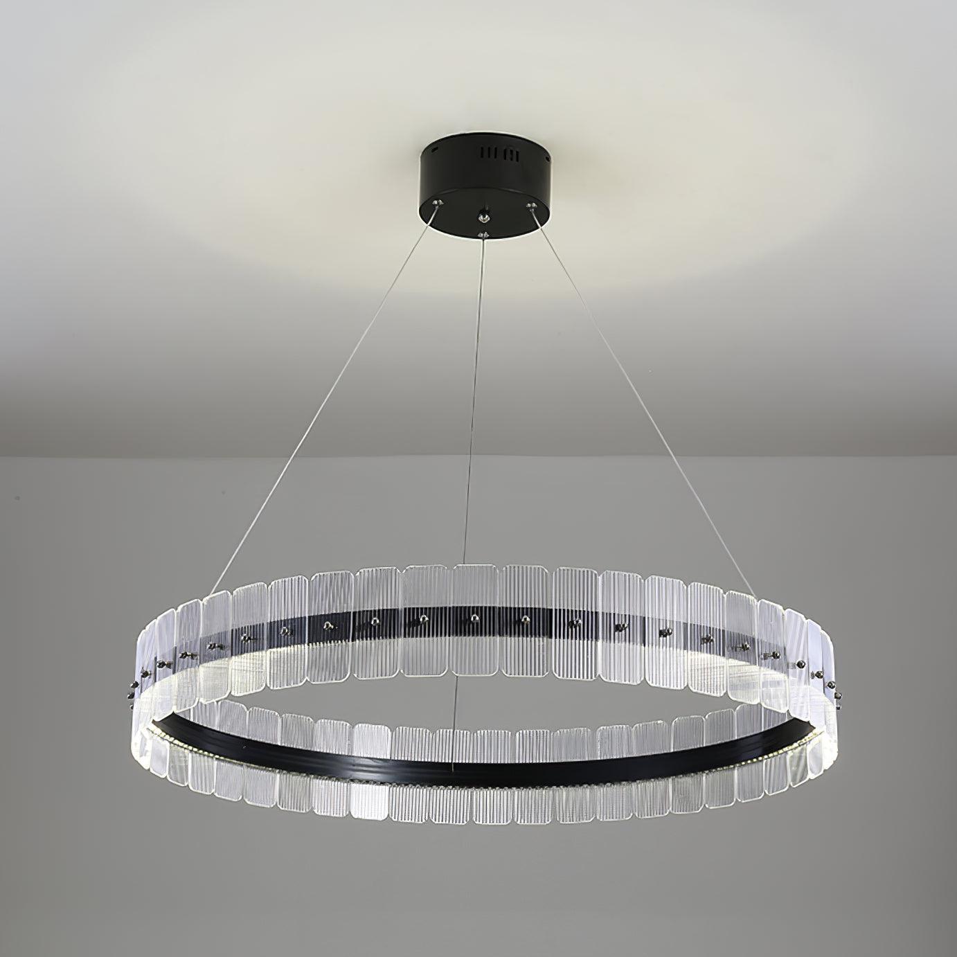 Lustra Chandelier Saturno LED avec Blocs Acryliques - Neutralighting