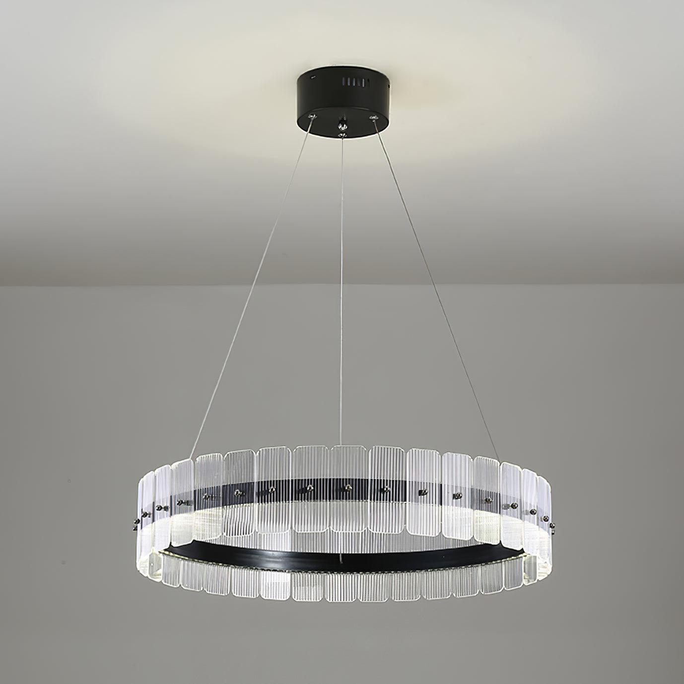 Lustra Chandelier Saturno LED avec Blocs Acryliques - Neutralighting