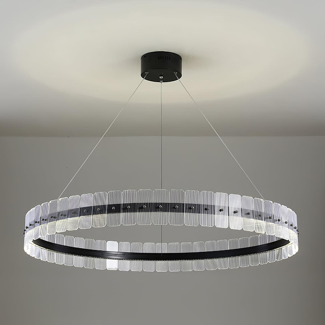 Lustra Chandelier Saturno LED avec Blocs Acryliques - Neutralighting